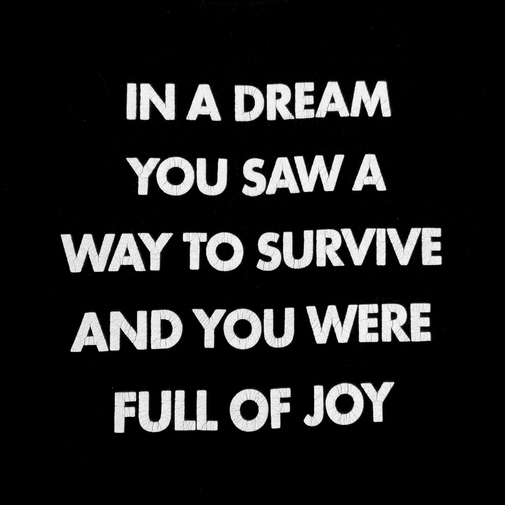 Jenny Holzer Truisms Way To Survive VTG Black Tee